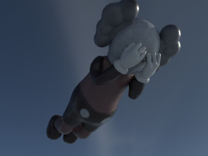 kaws doll Model 3D