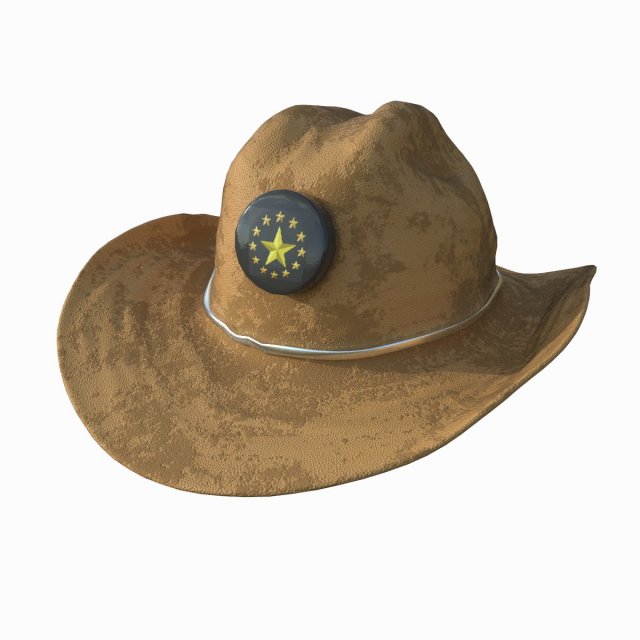 cowboy hat 3D 模型 .c4d .max .obj .3ds .fbx .stl .blend