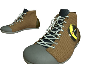 banana sneakers 3Dモデル