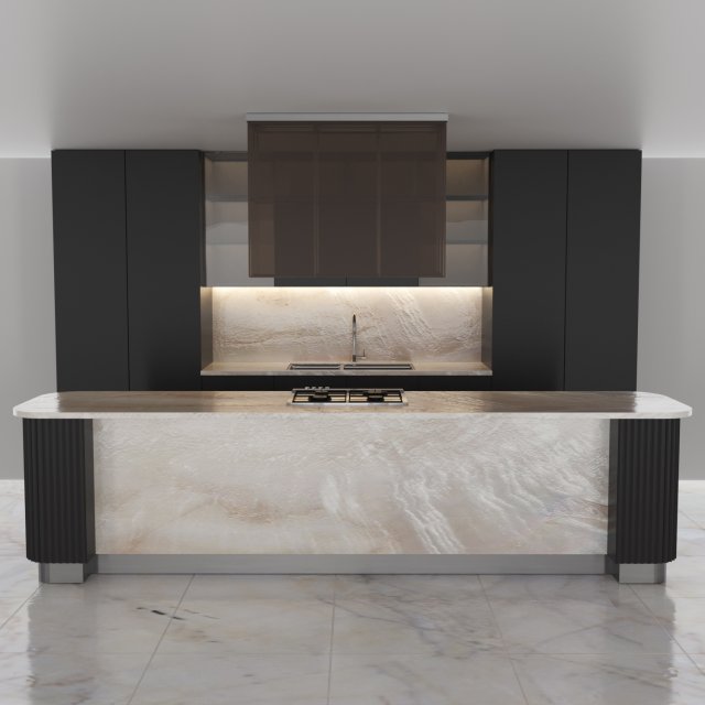 modern kitchen2020 3D Model .c4d .max .obj .3ds .fbx .stl .blend 