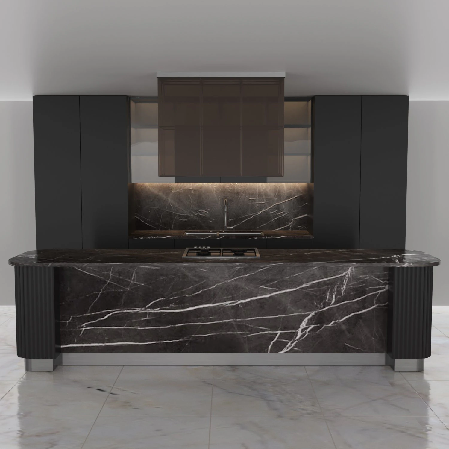 modernkitchen 3D Model .c4d .max .obj .3ds .fbx .stl .blend 