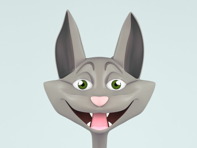 funny cat 3D Model .c4d .max .obj .3ds .fbx .stl .blend 