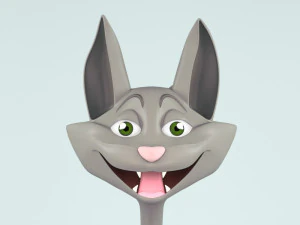 面白い猫 3Dモデル