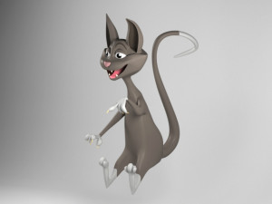 funny cat 3D Model