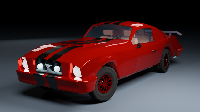 mustang 3D Model .c4d .max .obj .3ds .fbx .stl .blend 