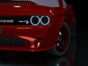 dodge challanger srt hellcat 3D Model