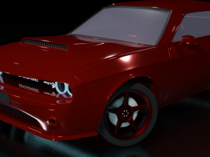 dodge challanger srt hellcat Modello 3D