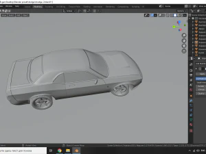 dodge challanger srt hellcat 3D Model