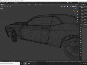 dodge challanger srt hellcat Modello 3D