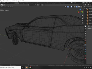 dodge challanger srt hellcat 3D Model