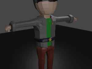 लो पॉली मैन 3D मॉडल