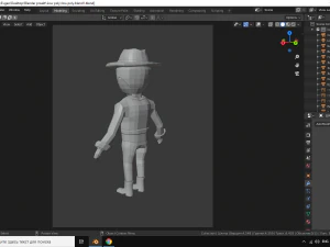 low poly man 3D Model