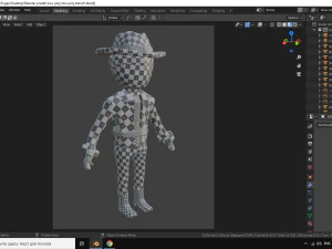 low poly man 3D Model
