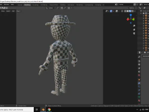 low poly man 3D Model