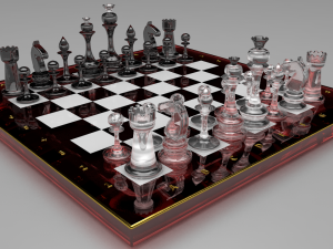 glass chess Modèle 3D