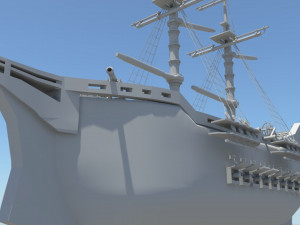 pirate ship 3D Modell