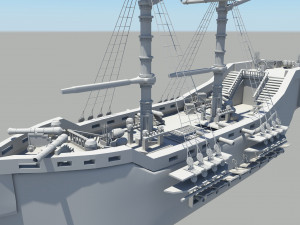 pirate ship 3D Modell