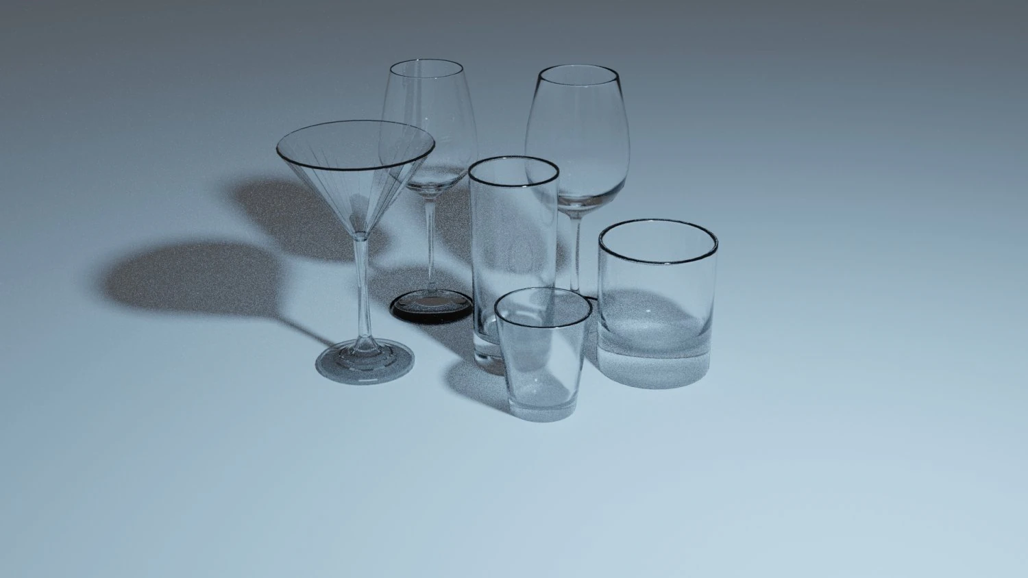 glass set 3D Model .c4d .max .obj .3ds .fbx .stl .blend 