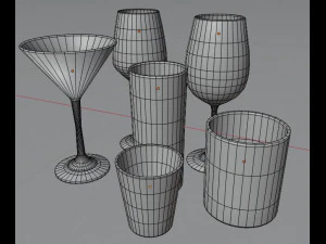 glass set 3D Model