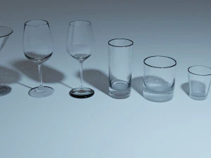 glass set 3D Model
