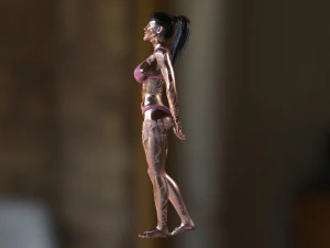 hot girl with tatoo 3D Model