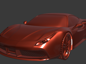 ferrari 488 gtb 3Dモデル
