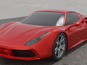 ferrari 488gtb Model 3D