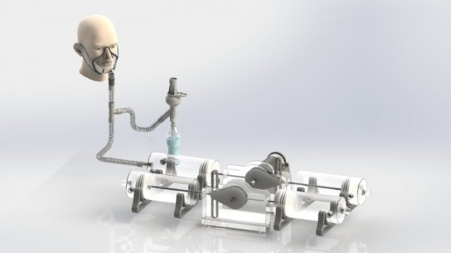 respirador artificial 3D Druckmodell .c4d .max .obj .3ds .fbx .stl .blend