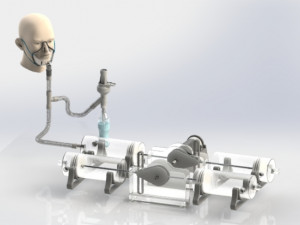 respirador artificial 3Dプリントモデル