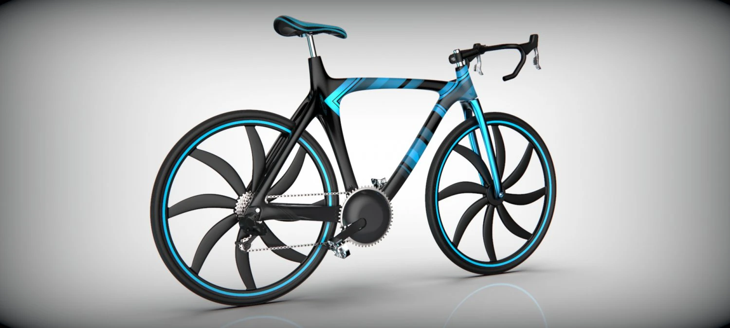 bicicleta azul Modelo de impresión 3D .c4d .max .obj .3ds .fbx .stl .blend 