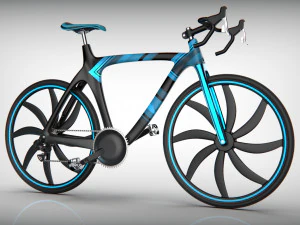 bicicleta azul Modelo de impresión 3D