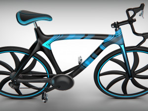 blue bicycle 3D Print Model