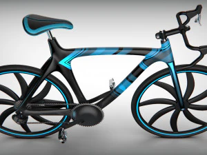 bicicleta azul Modelo de impresión 3D