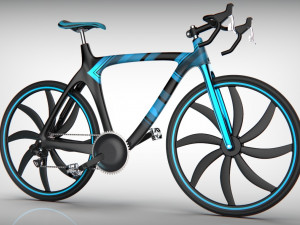 blue bicycle 3D Print Model