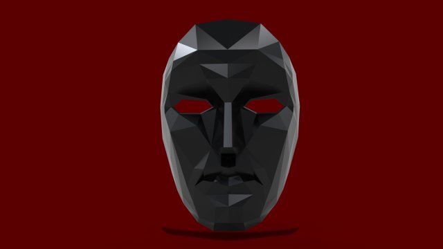 mascara lder juego del calamar 3Dプリントモデル .c4d .max .obj .3ds .fbx .stl .blend 