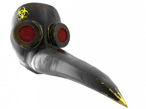 plague mask 3D मॉडल