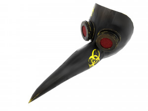 plague mask 3D मॉडल