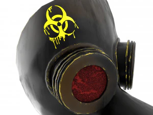 masque de peste Modèle 3D