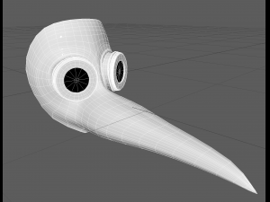 plague mask 3D मॉडल