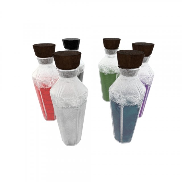 potions 3Dモデル .c4d .max .obj .3ds .fbx .stl .blend 