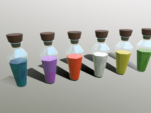 potions 3Dモデル