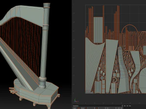 harp 3D Model