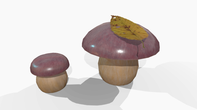 mushroom Model 3D .c4d .max .obj .3ds .fbx .stl .blend 