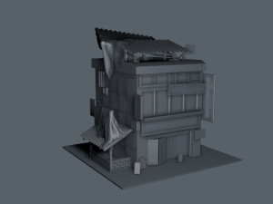 an old clothing store Modèle 3D