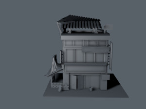 an old clothing store Modèle 3D
