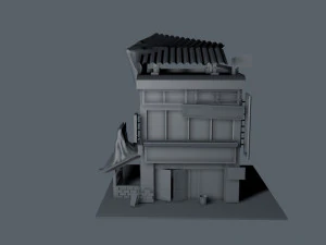 an old clothing store 3D Model