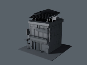 an old clothing store Modèle 3D