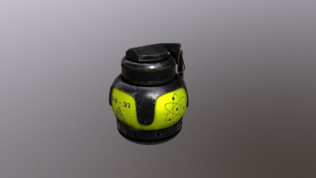 grenade 3D Model .c4d .max .obj .3ds .fbx .stl .blend 