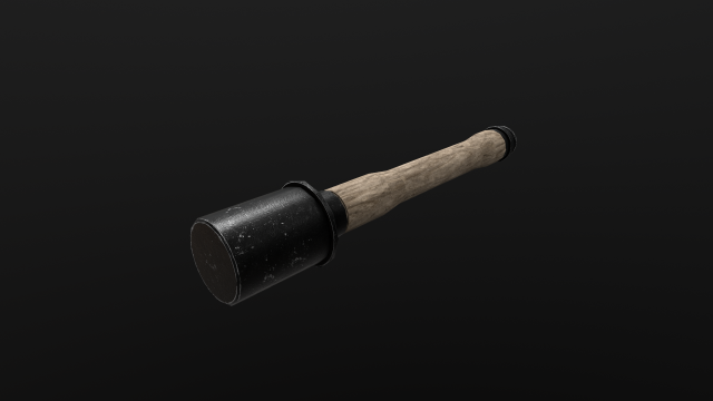stielhandgranate Modèle 3D .c4d .max .obj .3ds .fbx .stl .blend 