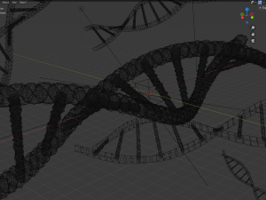 stylized dna double helix 3Dモデル